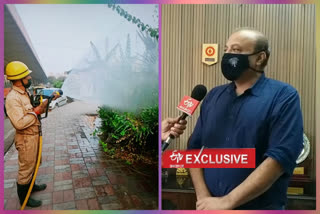 fire department doing work to making pollution down in delhi